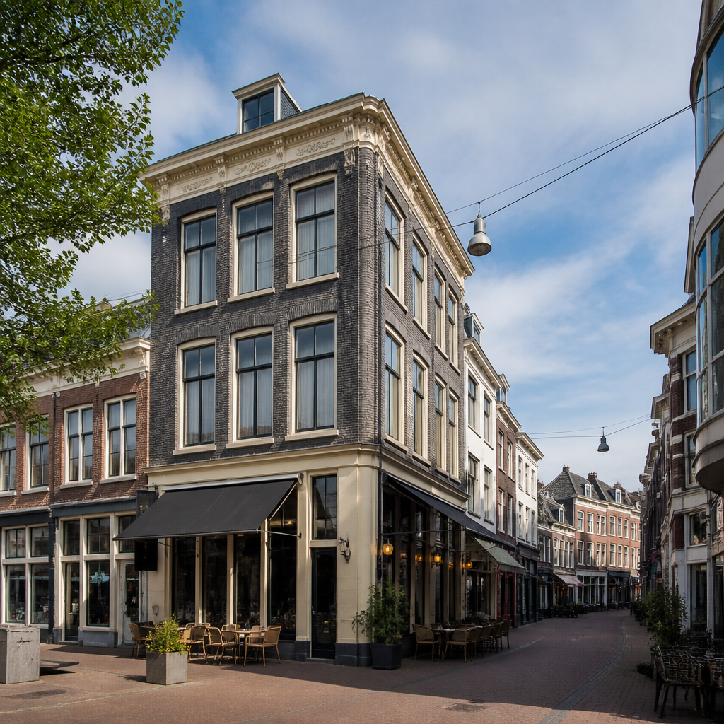 Winkel met bovenwoningen
