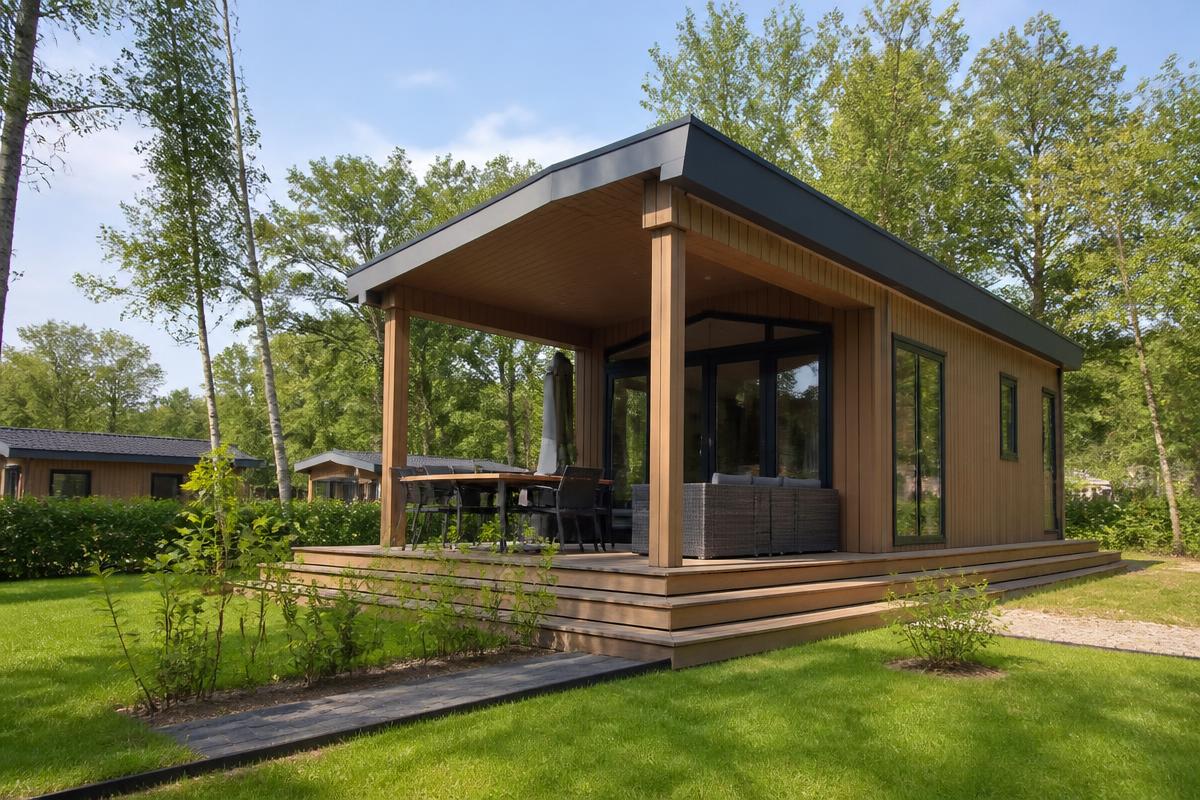 Recreatiewoning op het park uit de voorbeeldcasus